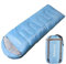 SOULOUT Schlafsack, 3-4 Jahreszeiten, warmes und kaltes Wetter, leicht, wasserdicht, ideal für Erwachsene und Kinder, Sky Blue/Left Zip