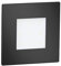 ledscom.de LED Treppenlicht/Wandeinbauleuchte FEX für innen und außen, eckig, schwarz, 85 x 85mm, kaltweiß