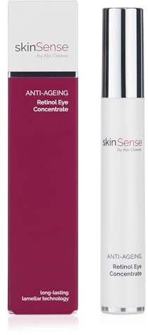 SkinSense Anti-Aging Retinol Augenkonzentrat 15ml, Aufhellende Augencreme, Augenfaltencreme Sofortige Ergebnisse, Retinol Augencreme Stick, gezielte Anti-Aging Augenbehandlung