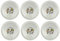 Saturnia Platos para pizza con decoración, 6 unidades, diámetro 31 cm