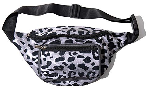 PattyCandy Bauchtasche mit Leopardenmuster, Dunkelgrau