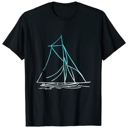 Segler Segelboot Anker Matrose Seemann Kapitän T-Shirt