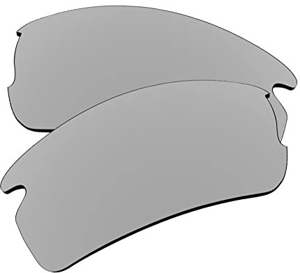 EZReplace Ersatzgläser for Oakley Flak 2.0 XL OO9188 Sonnenbrillen (polarisierte Gläser) - Passend for Oakley Flak 2.0 XL Rahmen (Metall silber)
