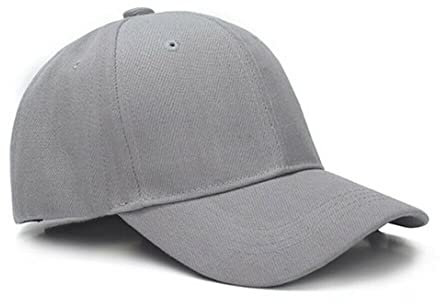 Boolavard Baseball Cap Adjustable Size for Running Workouts and Outdoor Activities All Seasons (Grey)