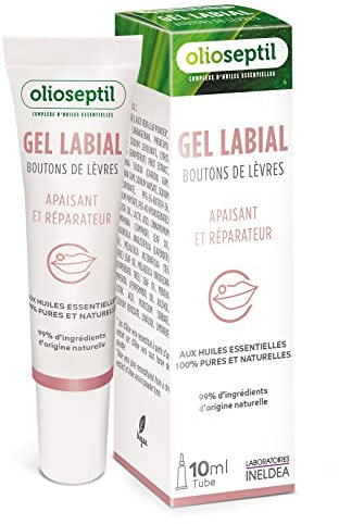 OLIOSEPTIL - Lippengel - Aus 100% reinen und natürlichen ätherischen Ölen - Beruhigt und Heilt - Vegan - 10-ml-Tube