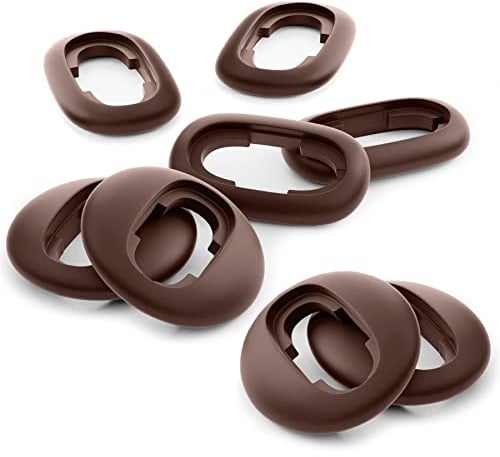 Okuli Set of 8 Silicone EarBuds Ear Tips For Samsung Galaxy Buds Live Earphones in Brown