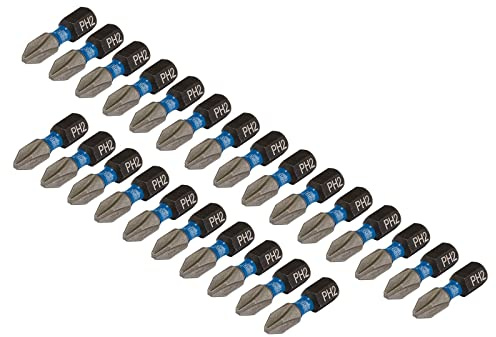 Draper 05691 Cross Slot/PH Type Impact Screwdriver Bits, No.2 x 25mm (Pack of 25)
