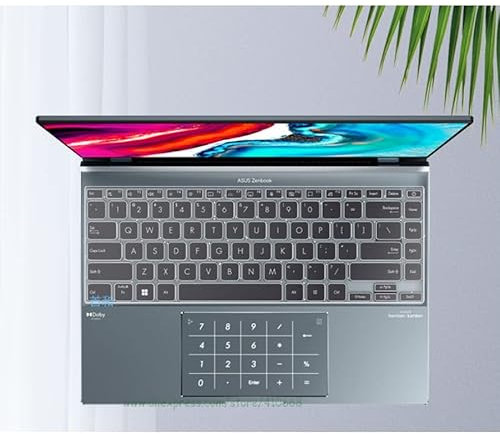 RAYA TPU Keyboard Skin Cover for ASUS Zenbook 14 Flip OLED (UP5401 / UN5401) & Zenbook 14X OLED (UX5401) Laptops (TPU Transparent)