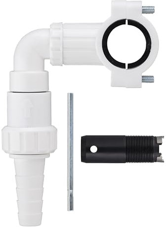 Toma de desagüe multidiametro para tubo Ø32 y Ø40 mm | Ideal para conectar lavadora, lavavajillas o fregadero | Ajuste seguro, versátil y fácil de instalar | QUICK PLOMBERIE