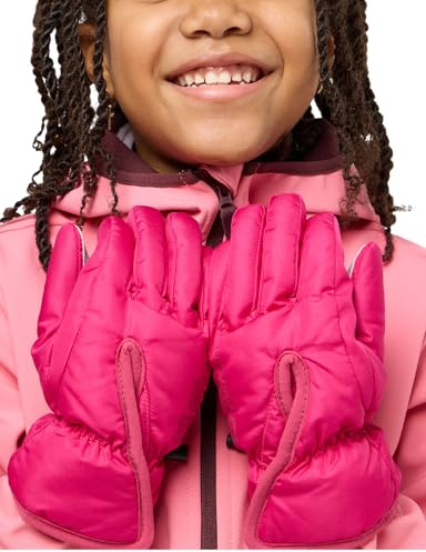 Jack Wolfskin Easy Entry Glove K Handschuh, Dark Fuchsia, 116