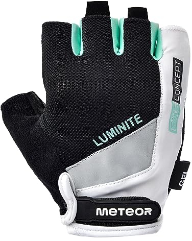 meteor Fahrradhandschuhe MTB Herren Gel GX31 Grün Fahrradhandschuhe MTB Fahrradhandschuhe Damen Fahrradhandschuhe für Downhill und Wandern Fahrradhandschuhe Kinder