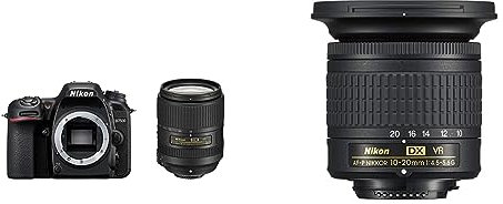 Nikon D7500 + AF-S DX NIKKOR 18-300 VR Kit d'appareil-Photo SLR 20,9 MP CMOS 5568 x 3712 Pixels Noir - Appareils Photos numériques + Nikon Objectif Zoom Ultra-Grand Angle AF-P DX Nikkor 10-20 mm