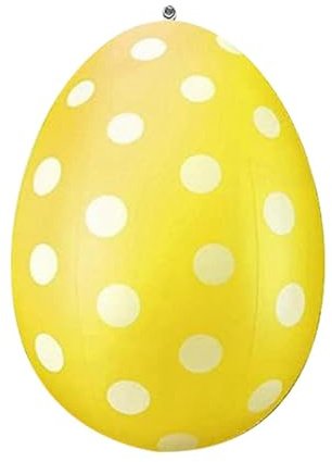 VBEDKDEB Riesige aufblasbare Ostereier-Dekorationen, 60 cm, aufblasbare Ostereier, Outdoor-Dekoration, Kinderspielzeug, bunte Eier, aufblasbare Ostereier, Ornamente für Hof, Rasen, Garten, Party (A)