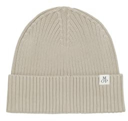 Marc O'Polo Herren Strickmütze aus Bio-Baumwolle Beanie, Grau (Dapple Gray), One Size