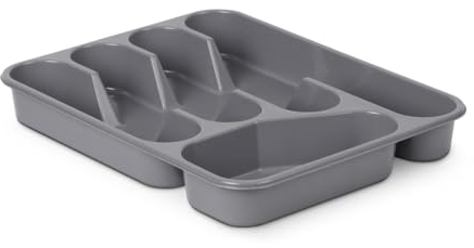 Pro Home Range-couverts pour tiroirs - Range-couverts compact (33,5 x 26 x 4,5 cm) - Organiseur de couverts - Porte-couverts pour cuisine - Insert à tiroirs