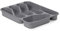 Pro Home Besteckkasten für Schubladen, kompakter Besteckeinsatz (33,5x26x4,5cm) - Grau - Besteck Organizer - Besteckhalter für Küche - Schubladeneinsatz