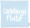Brandsseller Outdoor Kissenbezug 45x45 cm Garten Kissenhülle Lieblings-Platz Reißverschluss Wasser- und Schmutzabweisend - Hellblau