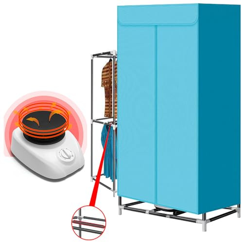 xixibuy Secadora bomba de calor, Mini secadora de ropa portatil, Smart portable clothes dryer, Tendederos electricos con Protección contra Sobrecalentamiento(1000W-EU plug)