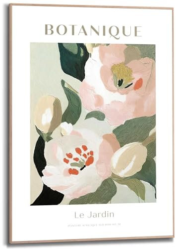 REINDERS Gerahmtes Bild, Botanique, Wohnzimmer, Poster, Wanddeko, Room Decor, MDF, Grün, 70x50cm