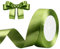 Geschenkband Olivgrün 25mm x 23m Satinband Olivgrün Schleifenband Geschenkband Satinbänder für Geschenkverpackungen, Basteln, DIY, Nähen, Brautparty-Dekoration, Christbaumschmuck
