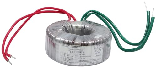 WITTKOWARE Ringkerntransformator, Eingang 230V/50Hz, Ausgang 11,5V~/max. 5,22A, Leistung 60VA, Maße (ØxH): 80x34mm