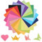 300 Blatt Origami Papier, 20 x 20cm Faltpapier Buntes Papier Bastelkarton Doppelseitig Tonpapier für Kinder Studenten DIY Basteln（20 Farben）