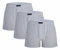 Saggio Nottingham 3 Boxer 7100 in Puro Cotone Mercerizzato con Apertura Davanti Elastico in Vita Extra Morbido Traspirante Uomo Bianco 8