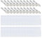 22 Stück klarer Kartenhalter mit Clip-Set, Namensschild-Etui, transparenter ID-Kartenhalter mit 22 Stück Clips für Studentenkarten, Buskarten, Kreditkarten