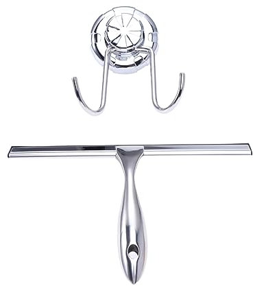 Healeved Glasabzieher Spiegelabzieher Rakel Silber Fensterwischer