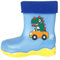 Little/big Kinder Jungen und Mädchen Regenstiefel Dinosaurier Kinder Wasserschuhe Outdoor rutschfeste Dinosaurier Regenschuhe Hirsch Mak2, blau, 31 EU