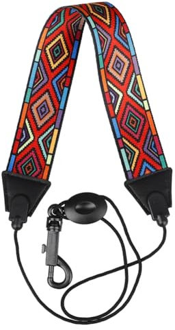 JOFUUM Der Halsriemen des Saxophons ist robust und langlebig, die Schnur verheddert sich nicht und ist leichter einzuziehen und zu lösen