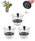 Selbstbewässernder Topf, 15,2 cm, 3 Stück, selbstbewässernder Übertopf mit Reservoir, Glas-Pflanzgefäß für Zimmerpflanzen und Progagation, poröse Drainage
