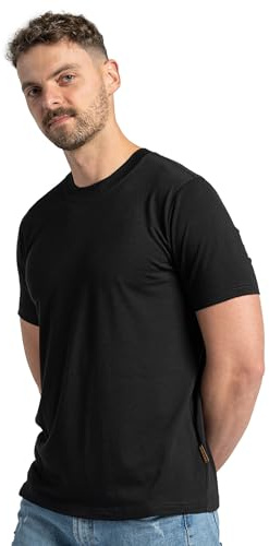 menique 100% Merino Wolle T-Shirt Herren Funktionsshirt Laufshirt Wandern Reisen Unterhemd Thermo Basisschicht Atmungsaktiv Kurzarm Sportshirt