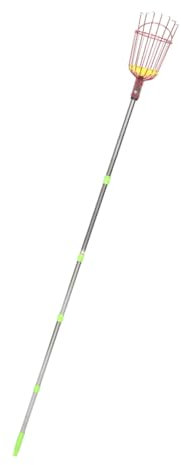 UPKOCH Teleskopstange Ausziehbarer Obstpflücker Mit Korb Einziehbare Obststange Für Äpfel Und Mangos Leichtes Und Vielseitiges Obstwerkzeug