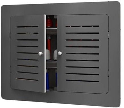 JINGSHIQIAOPL Moderne Heizkörperabdeckung mit Zugangsklappe, Heizkörperverkleidung für Alte Heizkörper, Heizkörperverkleidung für Wohnzimmer, Schlafzimmer, Dunkelgrau(80x90cm/32x36in)