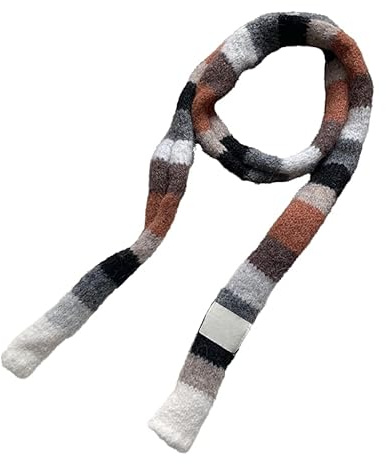 Kashmirscarf, Ullhalsduk 165x13cm Flerfärgad for Damer(Caramel)