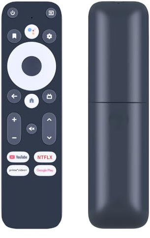 WKOLF Télécommande à Remplacement Vocal R-C-OHS-C008 Compatible avec MECOOL KM2 KM2 Plus Google G10 Android TV Box, Yay GO Box Leyf EKO skyworth Strong Leap-S1, Tesla XA400, XG500 Télécommande