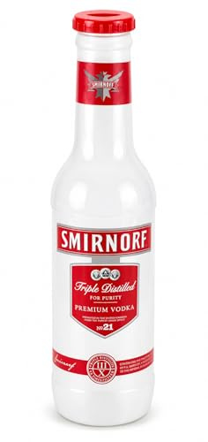D.I.L SMIRNOFF Giant Bottle Money Bank, Plastic, 2ft, Novelty Bottle Style, Coin & Note Saving Piggy Bank for Kids & Adults