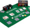 GAMES PLANET Pokerset in Metallbox, 200 Poker Chips, 2 Decks, Dealer Button, Small Blind, Big Blind, Spielmatte Texas Holdem