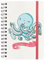 moses. 63116 Happy me Notizbuch Octopus, DIN A5, 150 Seiten liniert und blanko