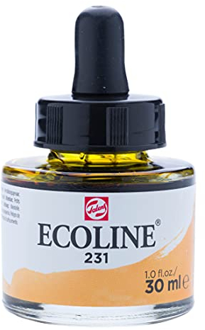 Ecoline Flüssige Aquarellfarbe Flasche 30 ml Goldocker 231 (11252311)