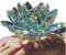 TYGJB Cristal de Cuarzo Fino Cristal de Lotus Flor de Loto Piedras Naturales y minerales Feng Shui Esfera Cristales Flores para Recuerdos de Boda (Verde)