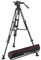 Manfrotto Nitrotech 612 Fluid-Videokopf für Videoaufnahmen mit Doppelrohr-Stativ aus Aluminium mit Mittelspinne für DSLR-, Spiegellos, Video- und Cinema-Kamerasysteme - 18 kg Traglast