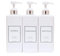 HARRA HOME Modern Gold Design Pump Bottle Set 27 oz Refillable Shampoo and Conditioner Dispenser Empty Shower Plastic Bottles with Pump for Bathroom Lotion Body wash, Pack of 3 (White & Silver)