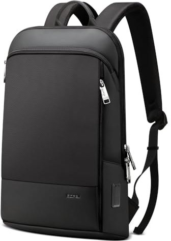 BOPAI Sac à Dos Ordinateur Portable 15-15,6 Pouces Sac à Dos Léger avec USB Charging Port Sac à Dos D'affaires pour Homme Sac Dos Portabl Elegant Imperméable Antivol PC pour Voyage Affaire Loisir Noir