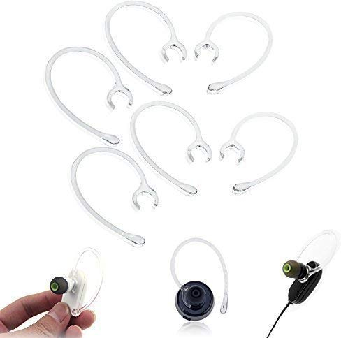 ROSETOR Universal 4 Paar (8 Stück) transparente Silikon-Bluetooth-Ohrbügel-Ersatzteile