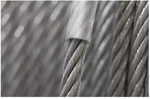 2 3 4 5 6 7 8 10mm Steel Clear PVC Plastic Coated Wire Rope Boat Galvanised Zinc (Diameter: 8mm, Length: 50m)