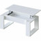 Mesa de Centro Elevable, Mesita de Salon, Comedor, Modelo Nova, Acabado en Blanco Artik, Medidas: 105 cm (Largo) x 55 cm (Ancho) x 45-54 cm (Alto)