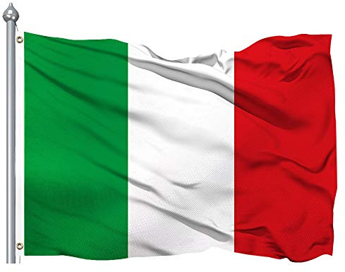 Italien Flagge/Italia Fahne Europe Heavy Duty 90x150Cm, Premium langlebigste 400D Nylon Fahne, die Beste Italien Flagge