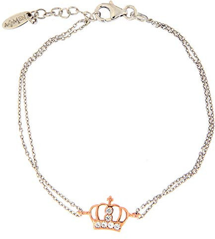 Holyart Armband AMEN Silber 925 Kranz Anhänger mit Zirkonen